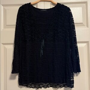 Black Lace Blouse
